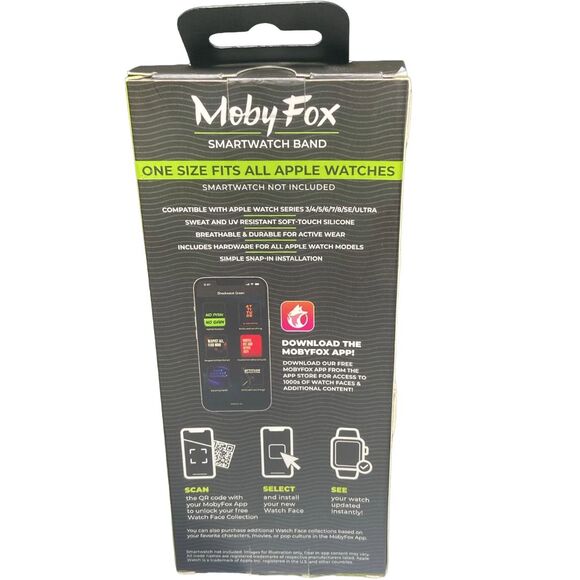 MobyFox Shockwave Green Active Band Strap for Apple Watch Samsung Sport Silicone - Picture 3 of 7